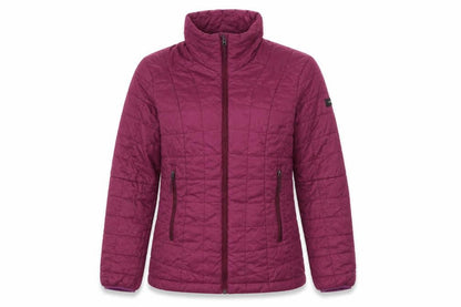 Decathlon Womens Purple M Puffer Jacket Lightweight Quilted Mid Length