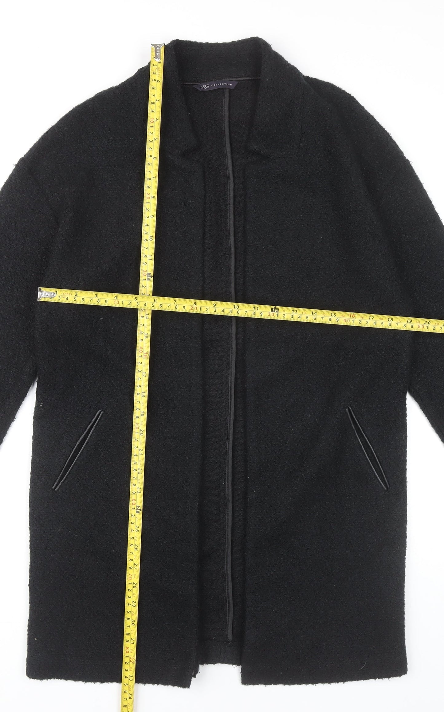 Womens UK Size 10 Marks and Spencer Black Cardigan Jumper