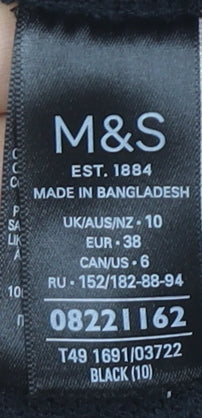 Womens UK Size 10 Marks and Spencer Black Cardigan Jumper