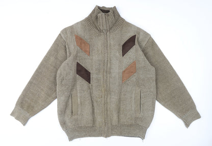 Mens UK Size XL Raphael Valencino Beige Basic Jacket
