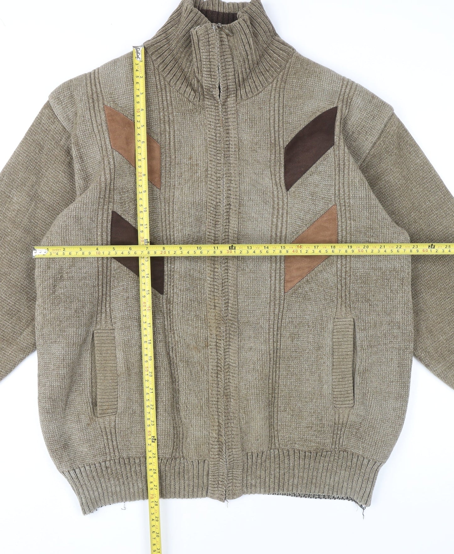 Mens UK Size XL Raphael Valencino Beige Basic Jacket