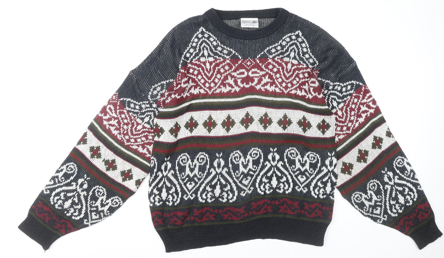 Botany Bay Traders Men's Multicoloured M Fair Isle Knit Jumper