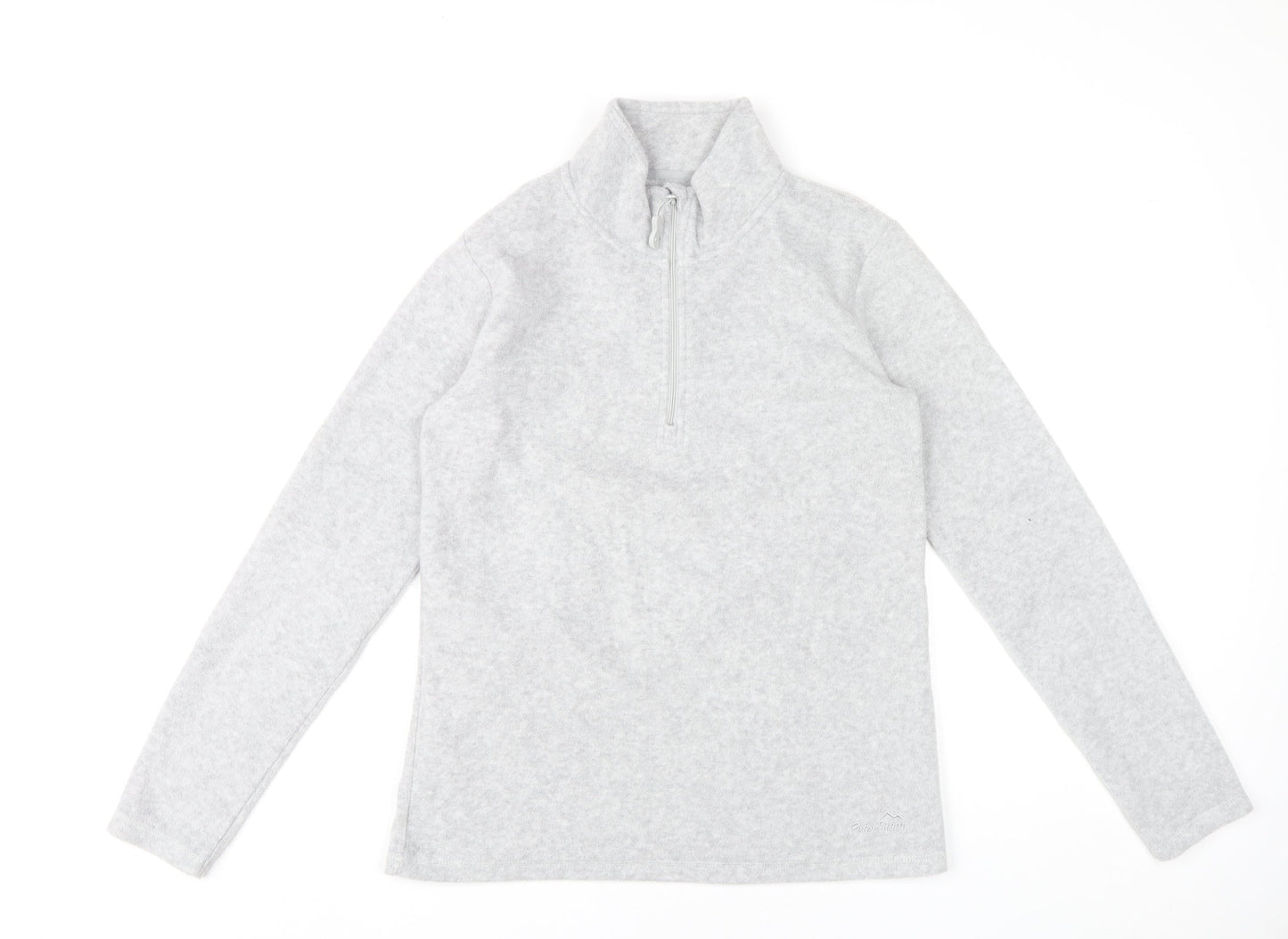 Peter Storm Womens Grey Fleece Sweatshirt Size 12 1/2 Zip Outdoor