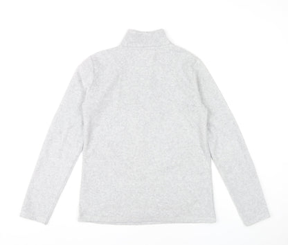 Peter Storm Womens Grey Fleece Sweatshirt Size 12 1/2 Zip Outdoor