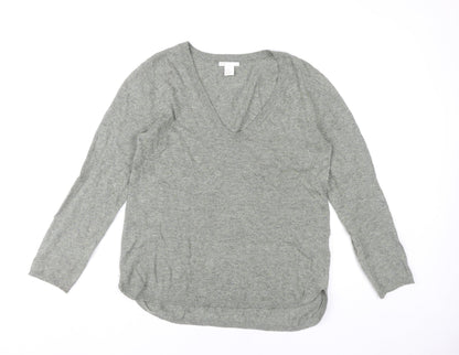 Womens UK Size XS H&M Grey Pullover Jumper