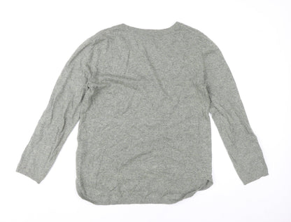 Womens UK Size XS H&M Grey Pullover Jumper