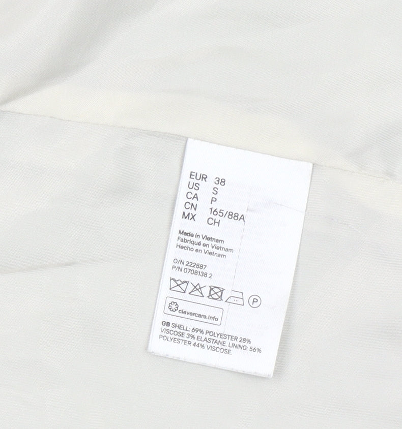 H&M Women’s Grey Shawl Lapel Blazer Size 10 Regular Fit