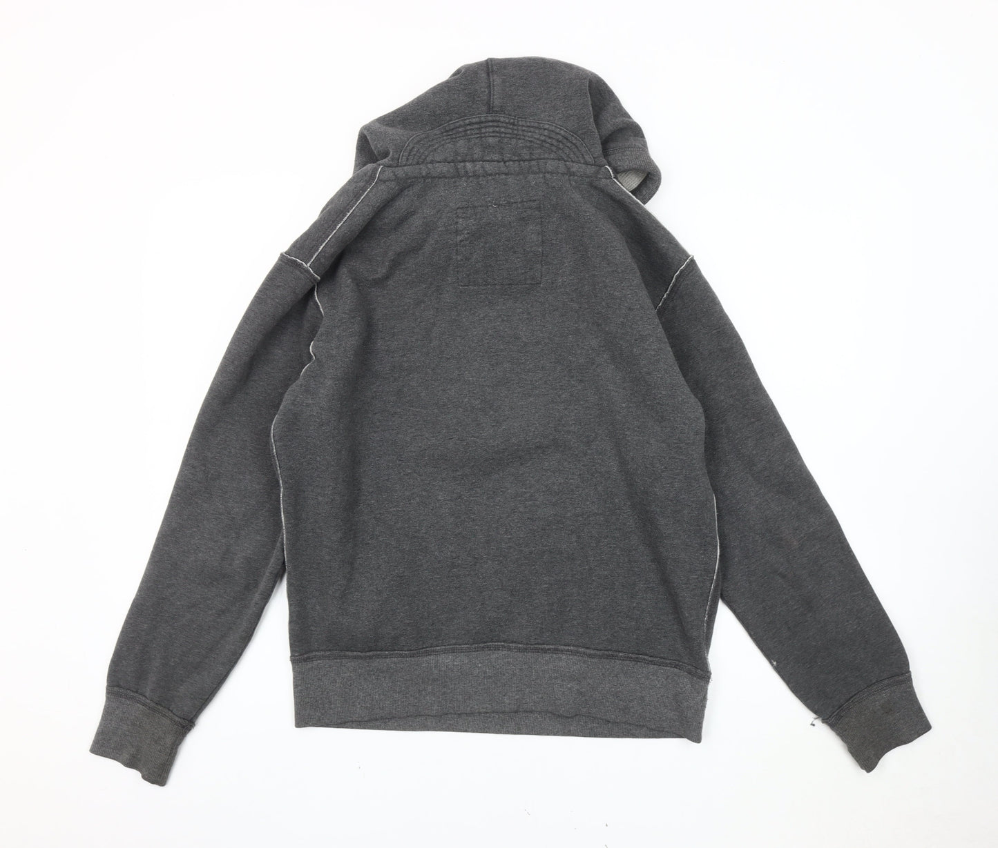 MGL Mens Grey Pullover Hoodie XL Embroidered Logo Casual Sweatshirt