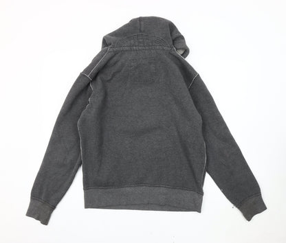 MGL Mens Grey Pullover Hoodie XL Embroidered Logo Casual Sweatshirt