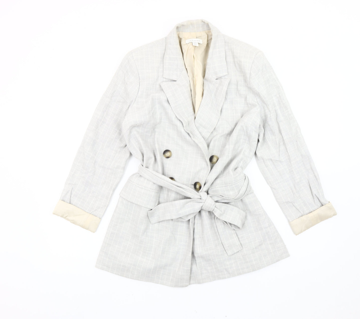 Womens UK Size 10 Topshop Grey Blazer