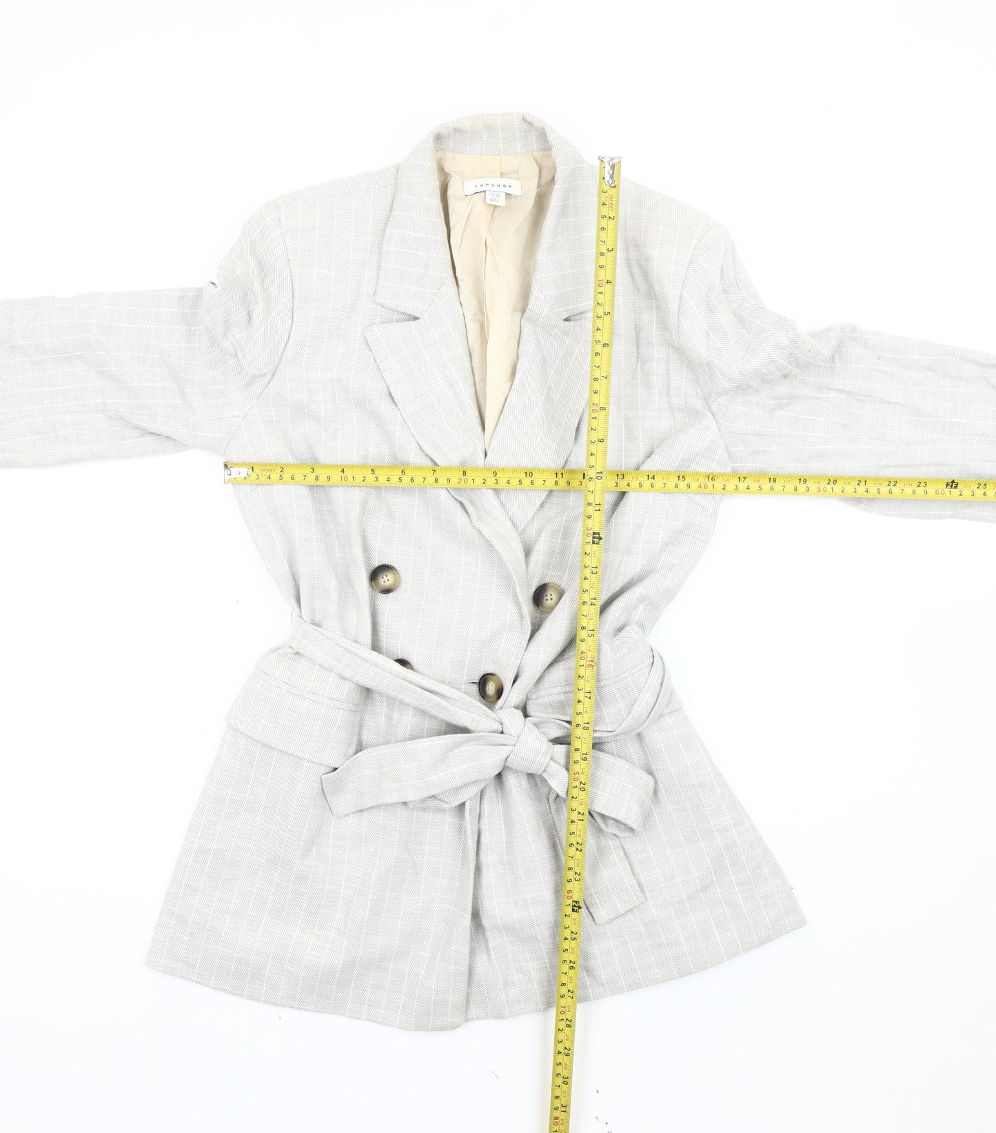 Womens UK Size 10 Topshop Grey Blazer