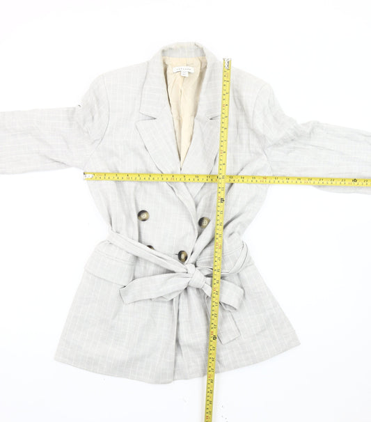 Womens UK Size 10 Topshop Grey Blazer