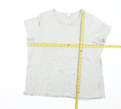 Womens UK Size 18 John Lewis Grey Basic T-Shirt
