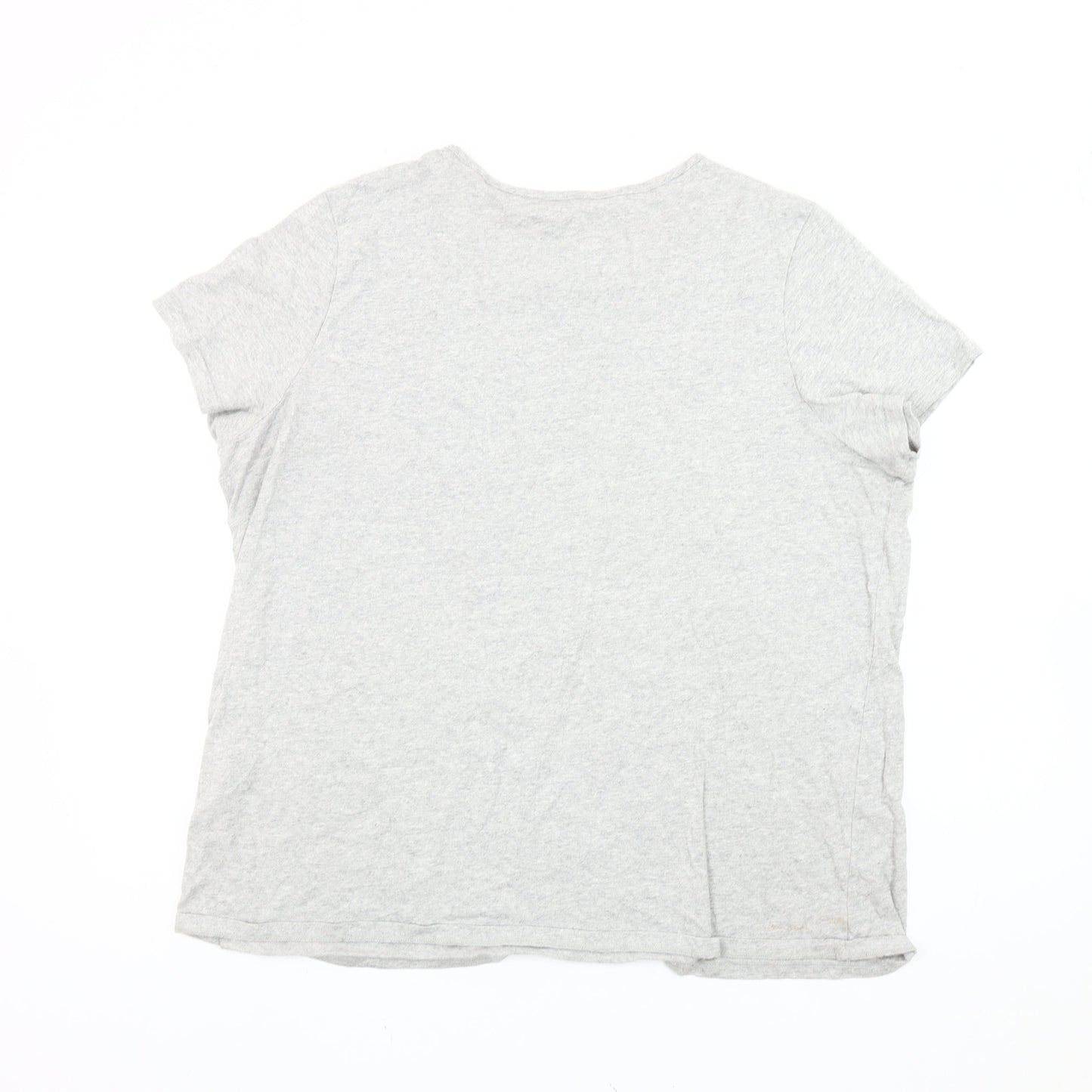 Womens UK Size 18 John Lewis Grey Basic T-Shirt