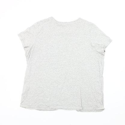 Womens UK Size 18 John Lewis Grey Basic T-Shirt