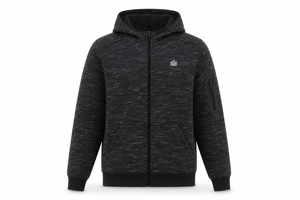 Admiral Mens Black Full Zip Hoodie Size S Regular Fit Gym Training