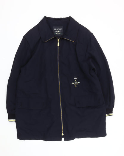 Hucke Sport Line Women’s Blue Cotton Mid-Length Jacket Size 12