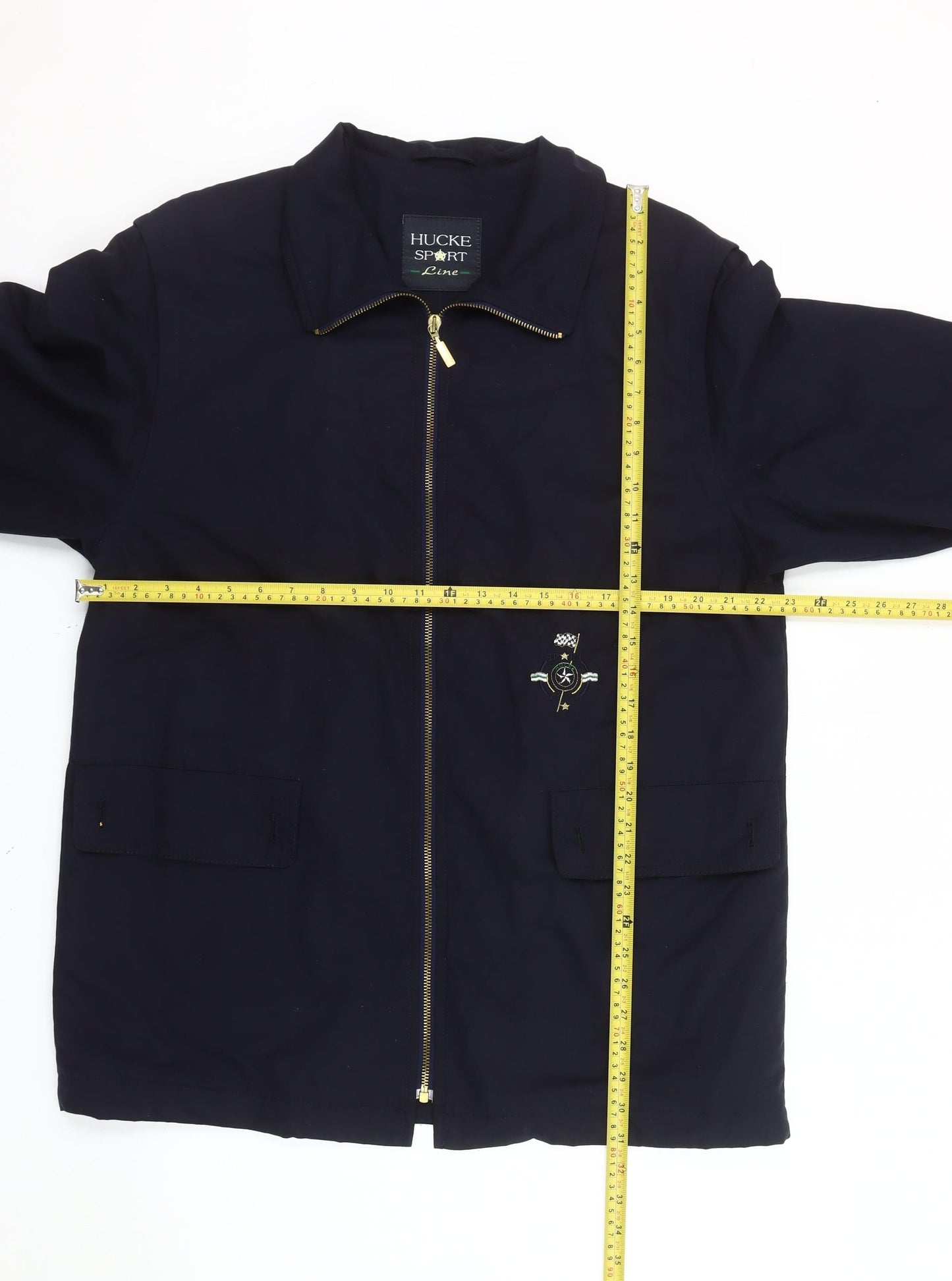Hucke Sport Line Women’s Blue Cotton Mid-Length Jacket Size 12