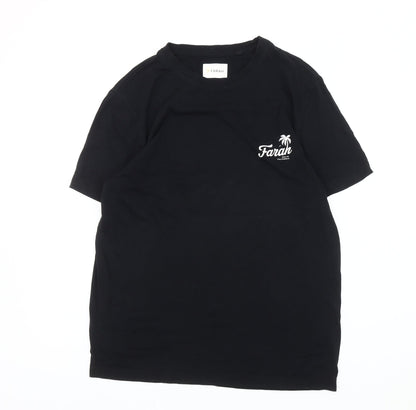 Mens UK Size M Farah Black  T-Shirt