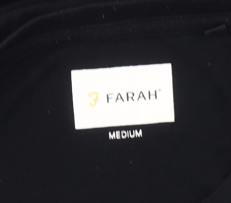 Mens UK Size M Farah Black  T-Shirt