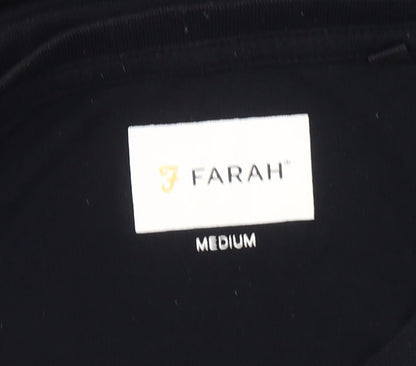 Mens UK Size M Farah Black  T-Shirt