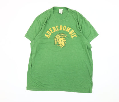 Abercrombie & Fitch Men’s Green 2XL Muscle Fit Graphic T-Shirt