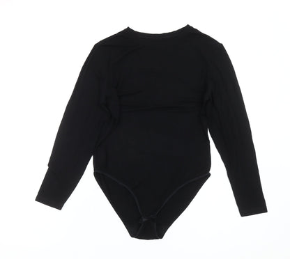 Marks & Spencer Women's Black Long Sleeve Bodysuit Size 16