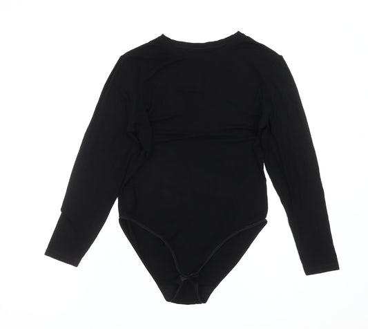 Marks & Spencer Women's Black Long Sleeve Bodysuit Size 16