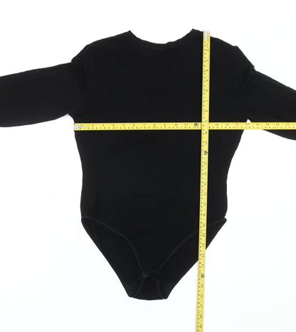 Marks & Spencer Women's Black Long Sleeve Bodysuit Size 16