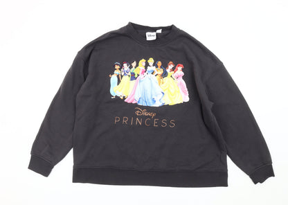 Womens UK Size L Disney Black Pullover Sweatshirt