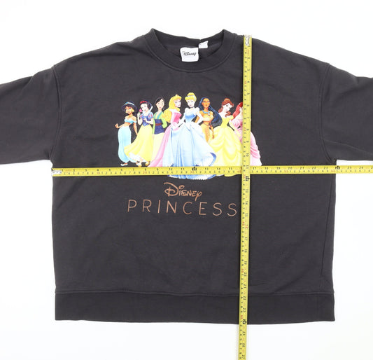 Womens UK Size L Disney Black Pullover Sweatshirt