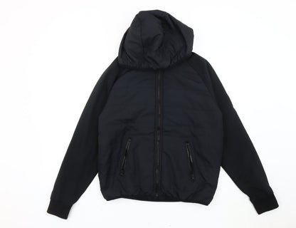 Womens UK Size 10 Threadbare Black Puffer Jacket