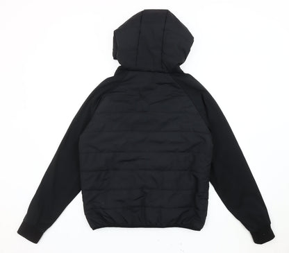 Womens UK Size 10 Threadbare Black Puffer Jacket