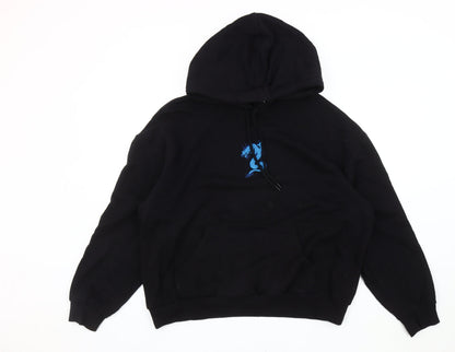 Unisex Adults UK Size M Monki Black Pullover Hoodie