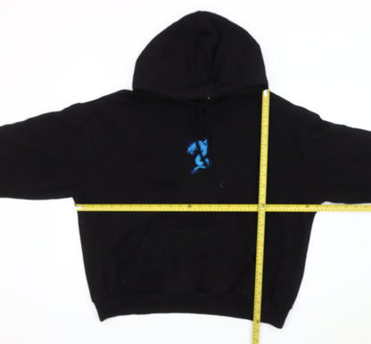Unisex Adults UK Size M Monki Black Pullover Hoodie