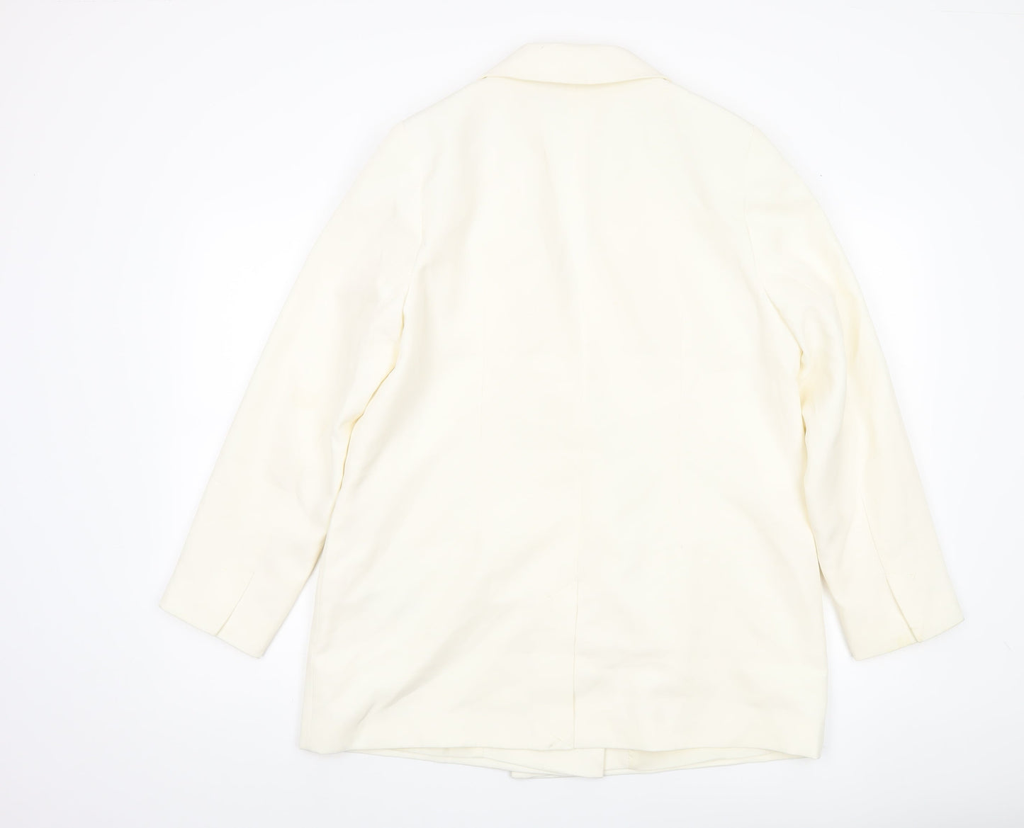 Principles Women Ivory Size 14 Double-Breasted Blazer Jacket