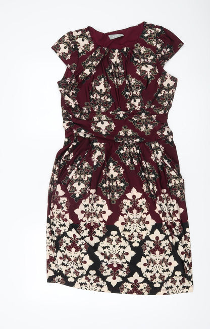 Wallis Women’s Multicoloured Size 12 Sheath Knee Length Dress