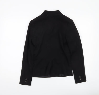 H&M Women's Black Tailored Blazer Size 6 One Button Jacket