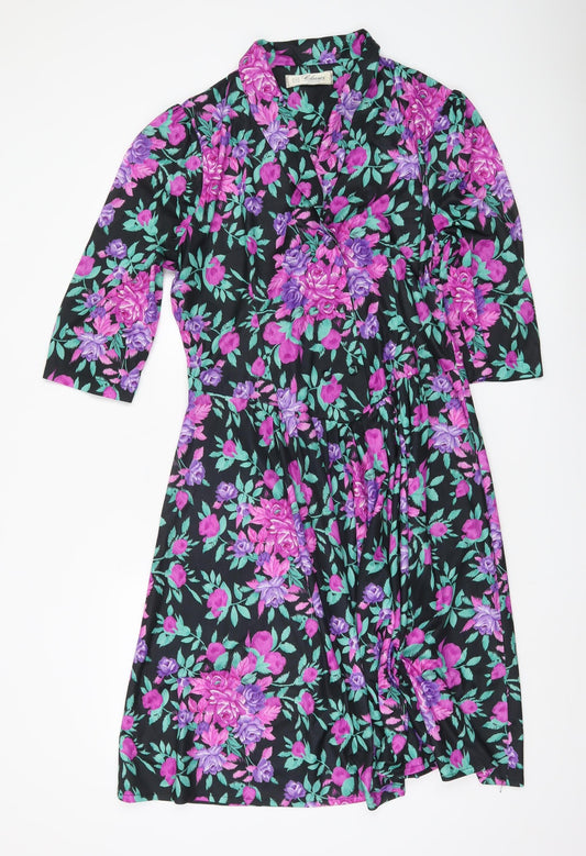 Debenhams Women’s Floral Fit & Flare Dress Size 18 Multicoloured