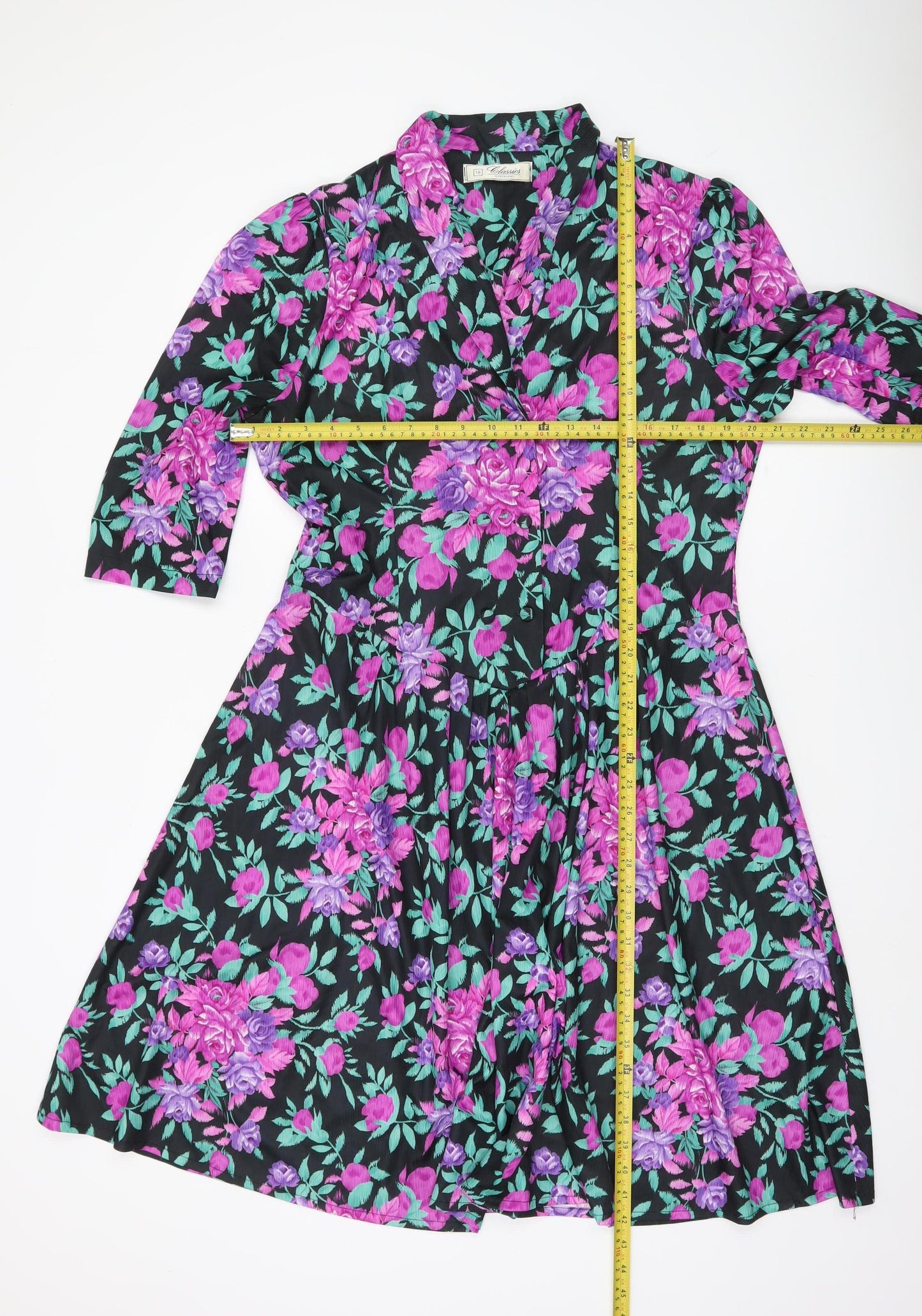 Debenhams Women’s Floral Fit & Flare Dress Size 18 Multicoloured