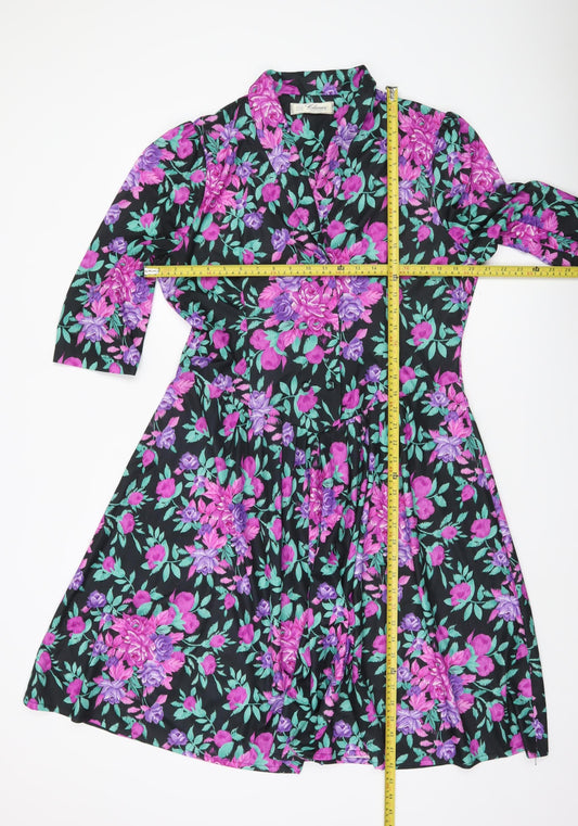 Debenhams Women’s Floral Fit & Flare Dress Size 18 Multicoloured