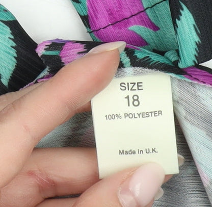 Debenhams Women’s Floral Fit & Flare Dress Size 18 Multicoloured