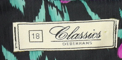 Debenhams Women’s Floral Fit & Flare Dress Size 18 Multicoloured