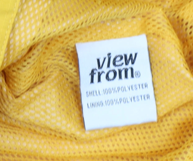 Mens UK Size M View From Yellow Windbreaker Coat