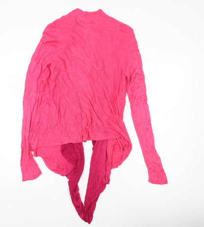 Womens UK Size 10 Marks and Spencer Pink Wrap Jumper