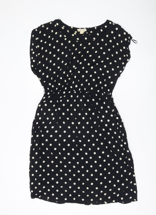 Monsoon Women’s Black Polka Dot Shift Dress Size 12 Knee Length