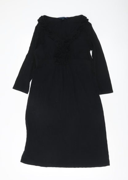 Boden Women’s Black Size 12 Sheath Knee Length Dress
