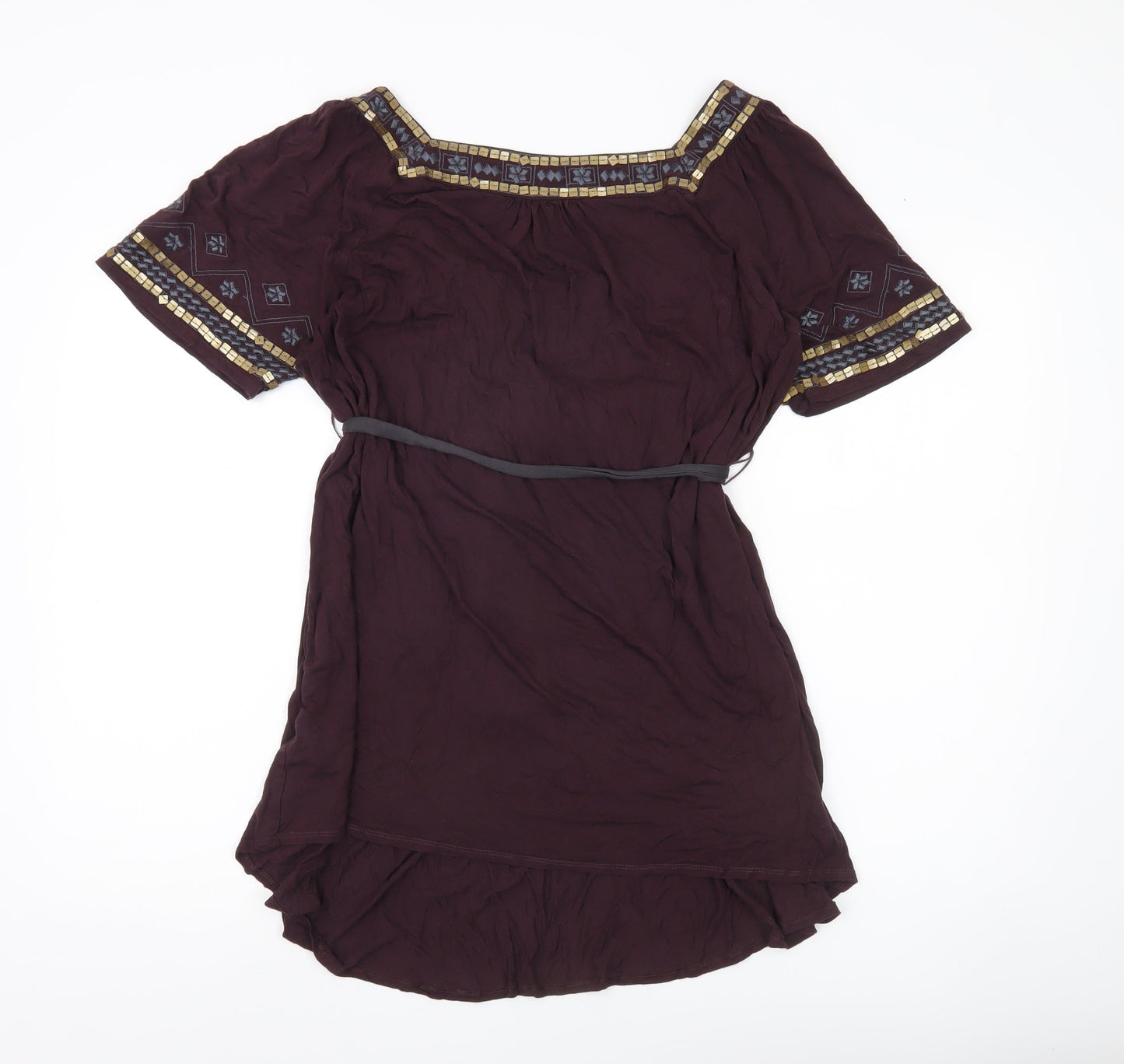 Womens UK Size 18 Marks and Spencer Purple Tunic Blouse