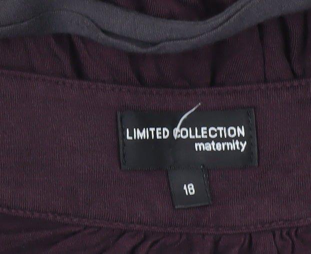 Womens UK Size 18 Marks and Spencer Purple Tunic Blouse
