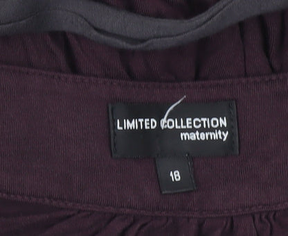 Womens UK Size 18 Marks and Spencer Purple Tunic Blouse